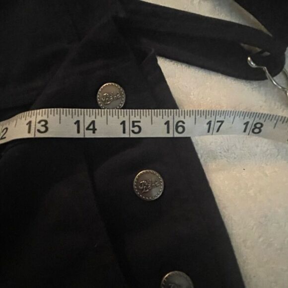 Small Joy Land black 4-pocket double front pocket overalls jumpsuit shorteralls - Picture 15 of 15